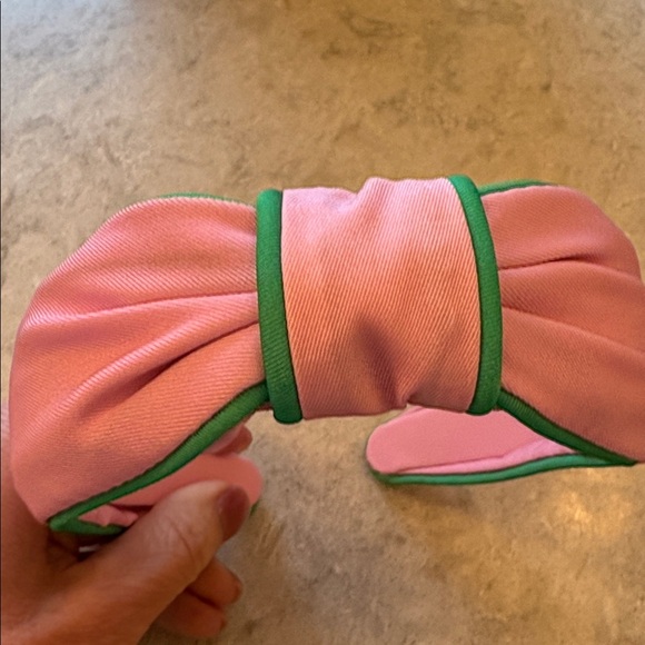Lilly Pulitzer Pink Headband with Green Trim - Picture 3 of 3